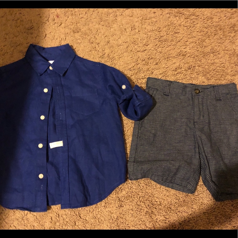 Janie & Jack 18-24 month shirt&shorts boy bundle